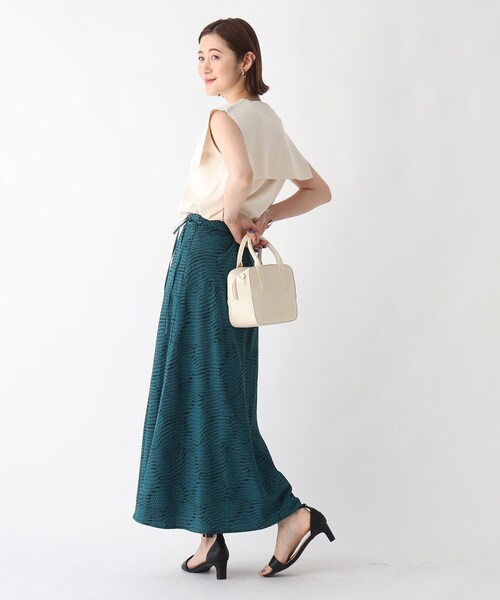 OPAQUE.CLIP（オペークドットクリップ）の「◆2wayセーラーカラーニット【WEB限定カラー・サイズ】（ニット/セーター・レディース・チャコールグレー/ブラック/オフホワイト/ブルー/ホワイト系9/モスグリーン系7・40/38/42/36/34）」の15枚目の写真