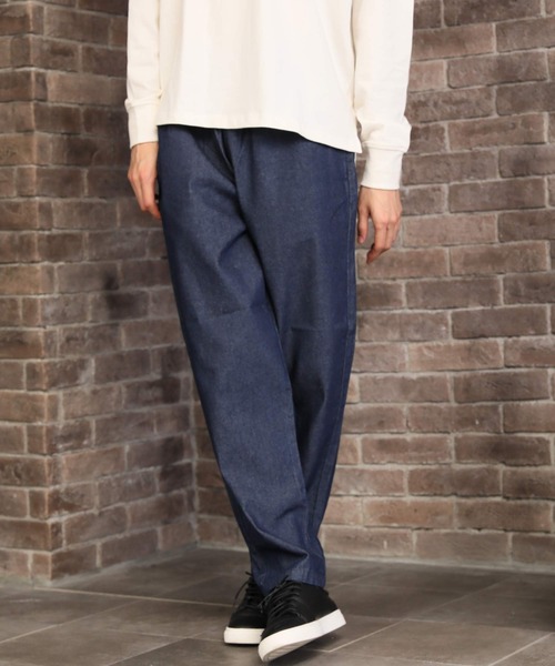 Beno(ビーノ)の「ワイド テーパード イージーシェフパンツ(チノパンツ・メンズ・ブラック系その他3/ネイビー/オリーブ/ベージュ系その他/ベージュ/ブルー系その他/ダークインディゴブルー/ライトインディゴブルー/オフホワイト/ブラウン系その他3/ブラウン系その他/ブラック/ブラウン系その他2・L/M/XL)」の11枚目の写真