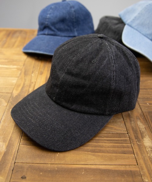 newhattan（ニューハッタン）の「NEWHATTAN Baseball Low Cap-denim（キャップ・メンズ・ライトブルー/ブラック/ダークブルー/ダークブラック・FREE）」の3枚目の写真