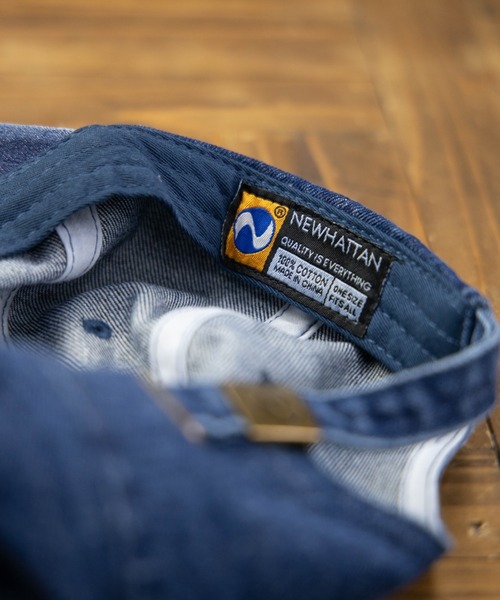 newhattan（ニューハッタン）の「NEWHATTAN Baseball Low Cap-denim（キャップ・メンズ・ライトブルー/ブラック/ダークブルー/ダークブラック・FREE）」の9枚目の写真