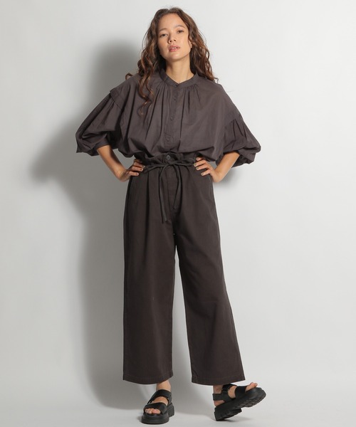 niko and...（ニコアンド）の「ビッグダディパンツ（その他パンツ・レディース・クリーム/ブラウン/チャコール・MEDIUM/LARGE）」の4枚目の写真