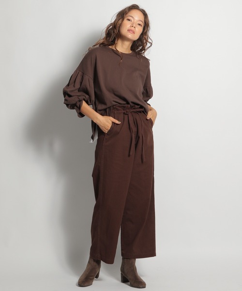 niko and...（ニコアンド）の「ビッグダディパンツ（その他パンツ・レディース・クリーム/ブラウン/チャコール・MEDIUM/LARGE）」の5枚目の写真