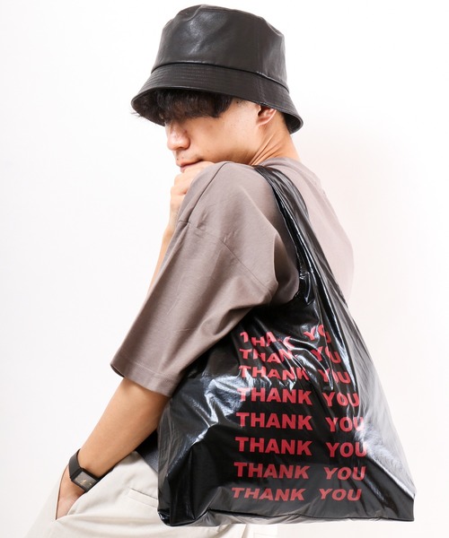 FUNALIVE（ファンアライブ）の「【CONTLOR FREAK】THANK YOU エコバッグ（エコバッグ/サブバッグ・レディース・ブラック/ピンク/シルバー/ブルー/グリーン・FREE）」の2枚目の写真