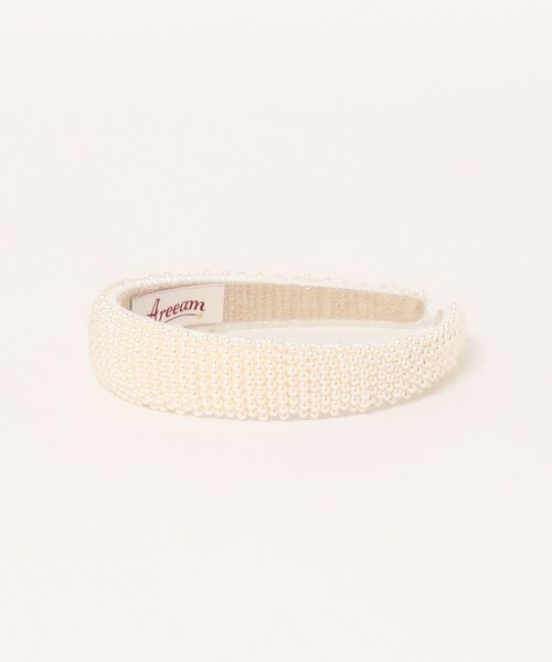 Areeam（アリーム）の「パールボリュームカチューシャ（カチューシャ・レディース・ホワイト・FREE）」の3枚目の写真