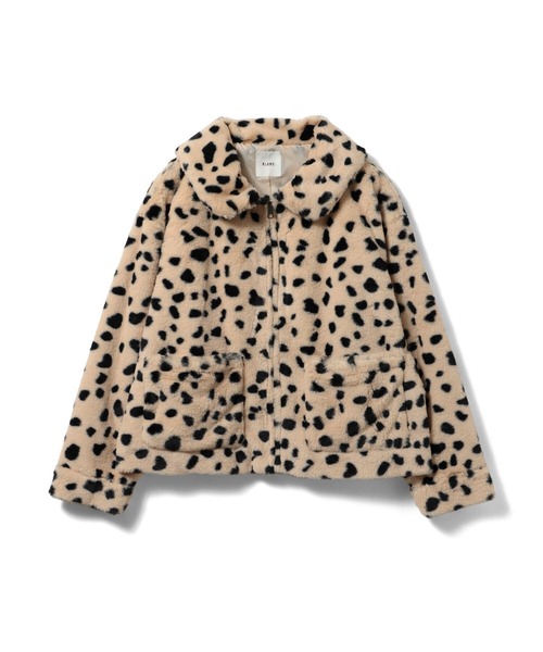 BeAMS DOT（ビームスドット）の「BeAMS DOT / ダルメシアン柄 ファーブルゾン（ブルゾン・レディース・ホワイト系その他5/ブラウン・FREE）」の5枚目の写真