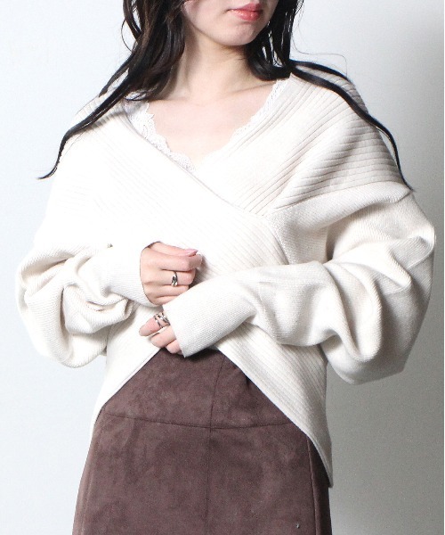 NOMAE（ノーマエ）の「【NOMAE】クロスニット（ニット/セーター）」 - WEAR