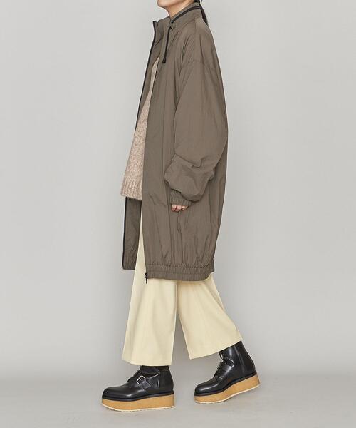 ASTRAET（アストラット）の「＜ASTRAET（アストラット）＞スソゴム スタンドカラー ナイロンブルゾン（ナイロンジャケット・レディース・ブラック/モカ・FREE）」の17枚目の写真