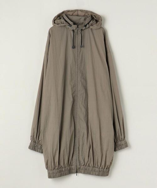 ASTRAET（アストラット）の「＜ASTRAET（アストラット）＞スソゴム スタンドカラー ナイロンブルゾン（ナイロンジャケット・レディース・ブラック/モカ・FREE）」の13枚目の写真