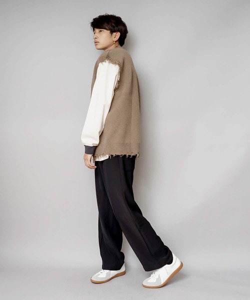 UNIIT(ユニット)の「【UNIIT/ユニット】ダメージニットベスト(ベスト・メンズ・ダークグリーン/ベージュ/グリーン/杢グレー・SMALL/MEDIUM/LARGE)」の22枚目の写真
