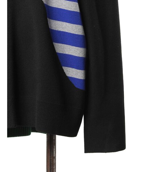 UN3D.（アンスリード）の「ミックスボーダーニットトップ（ニット