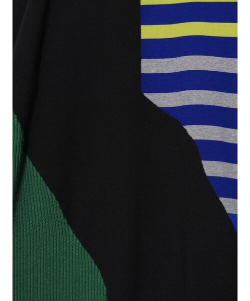 UN3D.（アンスリード）の「ミックスボーダーニットトップ（ニット