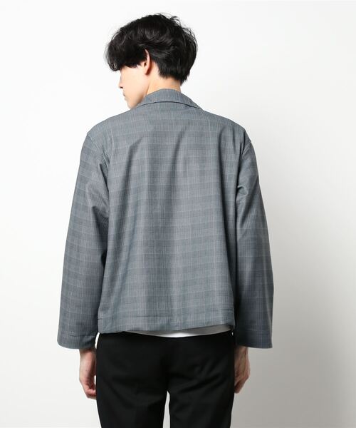 Curly（カーリー）の「＃【CURLY&Co./カーリー】CLIFTON MIL SHIRCKET "Check"（ブルゾン・メンズ・グレー・2/1）」の4枚目の写真