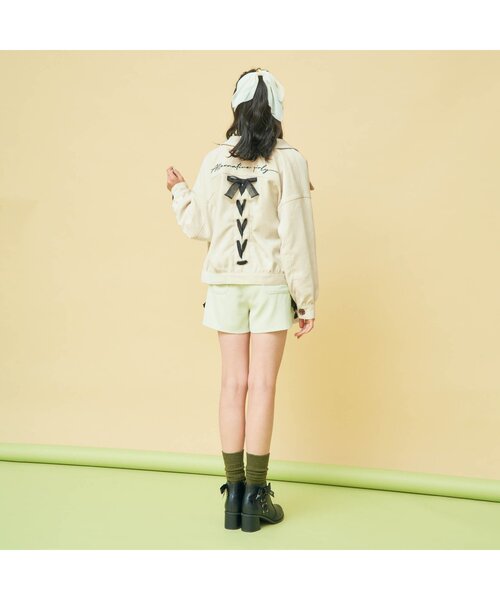 algy(アルジー)の「バックレースアップジャケット(テーラードジャケット・キッズ・アイボリー/ミント/ラベンダー・XX-SMALL/XXX-SMALL/MEDIUM/SMALL/X-SMALL)」の4枚目の写真