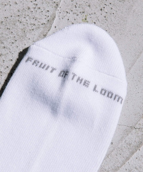 FRUIT OF THE LOOM(フルーツオブザルーム)の「クルー丈2ラインソックス / 3足セット / マルチボーダー / シンプル(ソックス/靴下・メンズ・マルチ・25cm~27cm/23cm~25cm)」の3枚目の写真