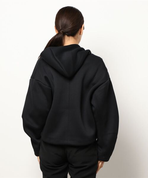 Three Four Time（ｽﾘｰﾌｫｰﾀｲﾑ）の「ZIPパーカー袖タックブルゾン（パーカー・レディース・グリーン/ベージュ/ブラック・FREE）」の5枚目の写真