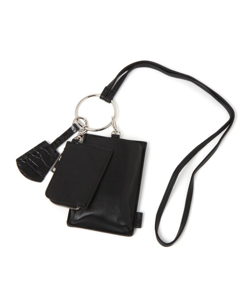 LAKOLE（ラコレ）の「リングマルチショルダーケース / 237998（コインケース・メンズ・ブラック/ベージュ/ブラウン系その他・FREE）」の2枚目の写真