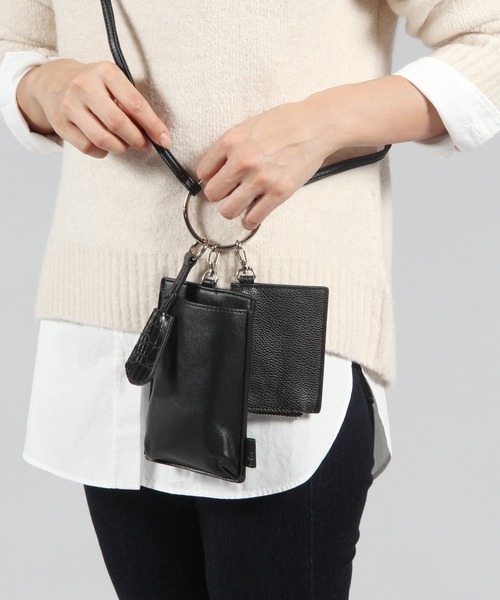 LAKOLE（ラコレ）の「リングマルチショルダーケース / 237998（コインケース・メンズ・ブラック/ベージュ/ブラウン系その他・FREE）」の7枚目の写真