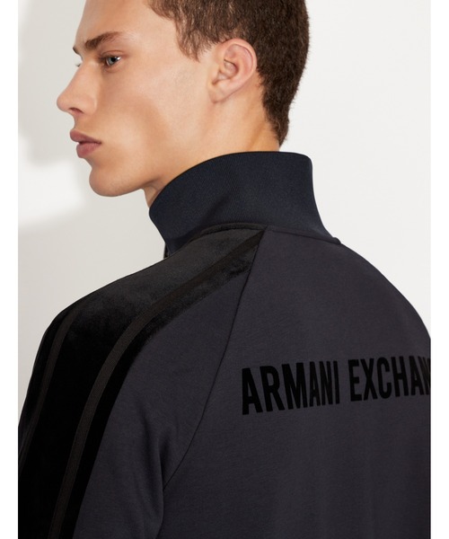 ARMANI EXCHANGE(アルマーニエクスチェンジ)の「【A|X アルマーニ エクスチェンジ】A|Xロゴ ジップアップスウェットトップス(スウェット・メンズ・ネイビー・X-SMALL/MEDIUM/LARGE/X-LARGE/SMALL)」の1枚目の写真