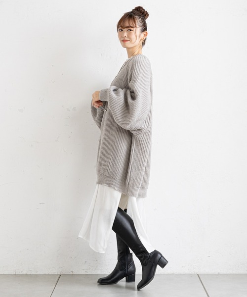 prose verse（プロズヴェール）の「スクエアトゥロングブーツ（ブーツ・レディース・ブラック/アイボリー・LARGE/MEDIUM/LL/SMALL）」の15枚目の写真