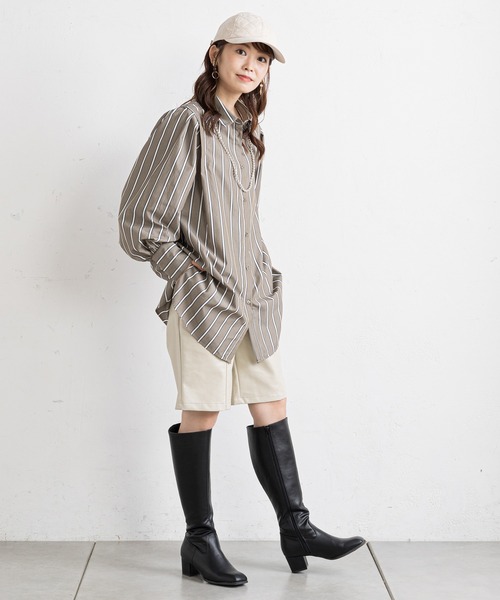 prose verse（プロズヴェール）の「スクエアトゥロングブーツ（ブーツ・レディース・ブラック/アイボリー・LARGE/MEDIUM/LL/SMALL）」の12枚目の写真