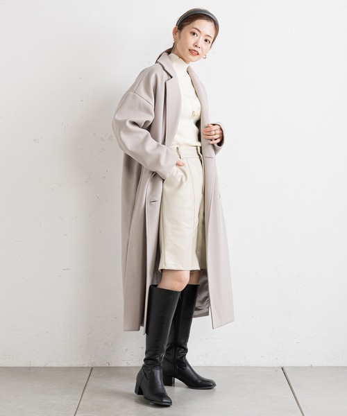 prose verse（プロズヴェール）の「スクエアトゥロングブーツ（ブーツ・レディース・ブラック/アイボリー・LARGE/MEDIUM/LL/SMALL）」の17枚目の写真