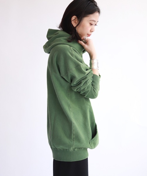 SLOBE IENA(スローブイエナ)の「【MIXTA/ミクスタ】SLOBE別注 スウェットパーカー【洗濯機洗い可】◆(パーカー・レディース・ナチュラル/グリーン・FREE)」の22枚目の写真