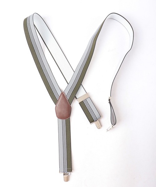 GEVAERT（ゲバルト）の「GEVAERT 35mmY型ボーダーラインサスペンダー（サスペンダー・メンズ・グレー系その他/グリーン系その他/レッド系その他・FREE）」の2枚目の写真