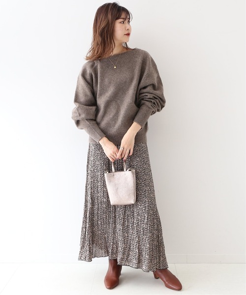 SLOBE IENA（スローブイエナ）の「レオパードプリーツスカート