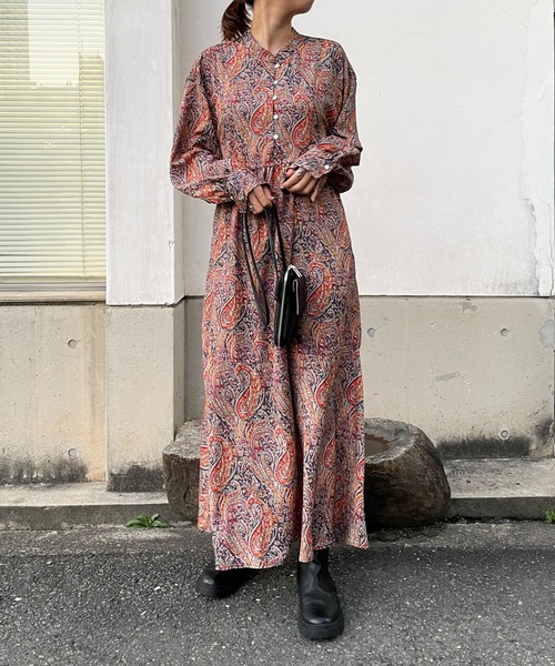 DouDou☆ペイズリー柄ワンピース☆美品 DouDou（ドゥドゥ）の「ペイズリー柄ワンピース（ワンピース
