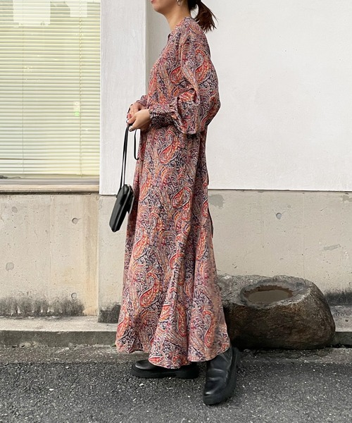 DouDou（ドゥドゥ）の「ペイズリー柄ワンピース（ワンピース）」 - WEAR