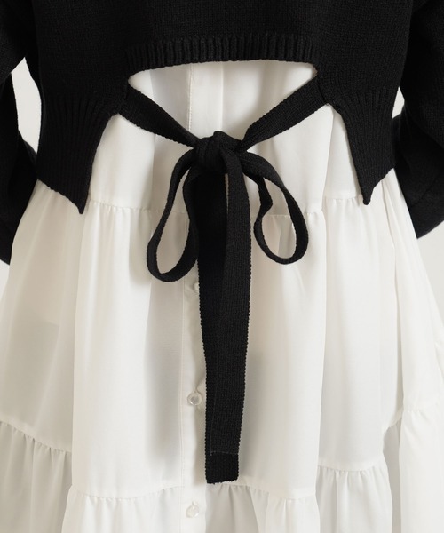 Newlyme（ニューリーミー）の「バックオープンハイネックニットトップス（ニット/セーター・レディース・ホワイト/ブラック/ブラウン/グリーン/ブルーグレー/グレイッシュベージュ・MEDIUM/LARGE/X-LARGE）」の9枚目の写真