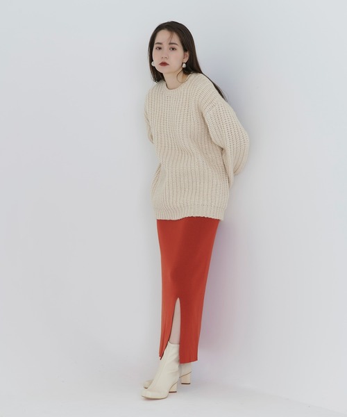 【TINA:JOJUN】ティーナジョジュン　スカート　M　レザー　タイト　ロング フェイクレザー ミニスカート | NANA | TINA：JOJUN | ルクア