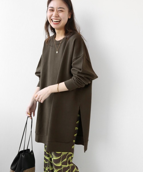 JOURNAL STANDARD relume(ジャーナルスタンダード レリューム)の「【STAR&STRIPE】CREW SLIT:カットソー◆(Tシャツ/カットソー・レディース・ベージュ/ブラック/オレンジ/グリーン/ブラウン・MEDIUM)」の3枚目の写真