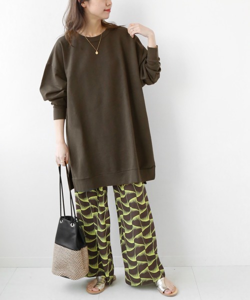 JOURNAL STANDARD relume(ジャーナルスタンダード レリューム)の「【STAR&STRIPE】CREW SLIT:カットソー◆(Tシャツ/カットソー・レディース・ベージュ/ブラック/オレンジ/グリーン/ブラウン・MEDIUM)」の6枚目の写真