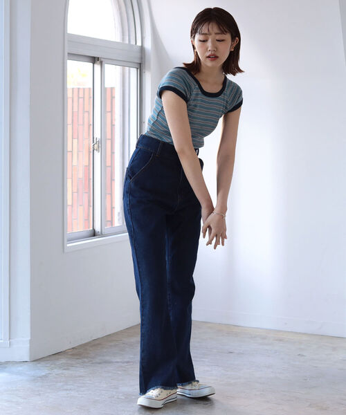 BeAMS DOT(ビームスドット)の「【WEB限定】BeAMS DOT / レースアップ ハイウエストデニムパンツ(その他パンツ・レディース・インディゴブルー/その他/ホワイト系その他5・SMALL/MEDIUM)」の18枚目の写真