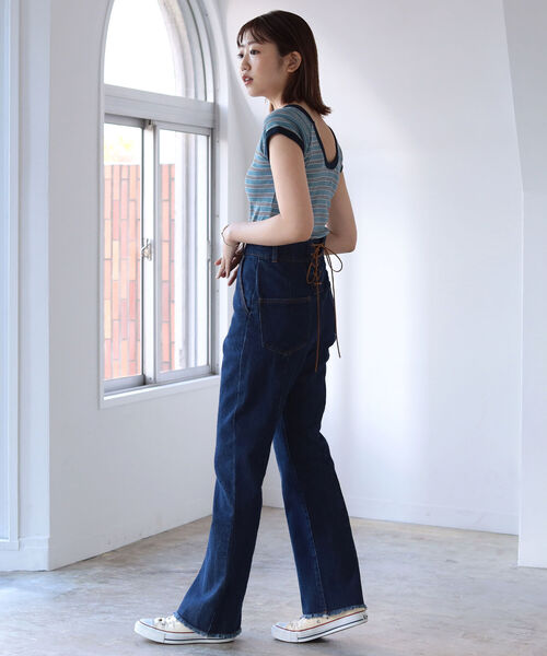 BeAMS DOT(ビームスドット)の「【WEB限定】BeAMS DOT / レースアップ ハイウエストデニムパンツ(その他パンツ・レディース・インディゴブルー/その他/ホワイト系その他5・SMALL/MEDIUM)」の19枚目の写真