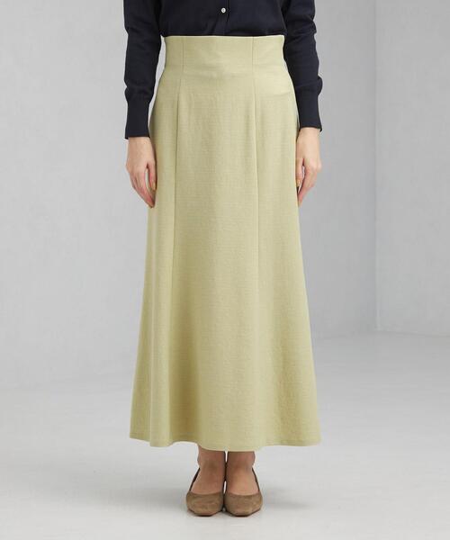 green label relaxing（グリーンレーベルリラクシング）の「P ブッチャー マーメイド スカート -ウォッシャブル・ストレッチ・防シワ- ◇No05◇（スカート・レディース・オフホワイト/ブラック/ライム・36/38/40）」の5枚目の写真