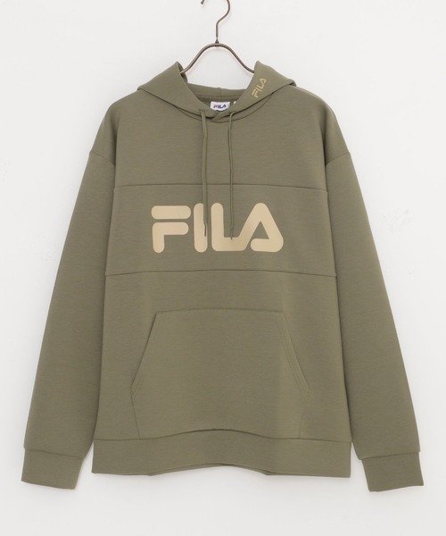 FILA(フィラ)の「『FILA/フィラ』ロゴプリントストレッチプルパーカー(パーカー・メンズ・ブラック/ネイビー/カーキ・M/L)」の10枚目の写真