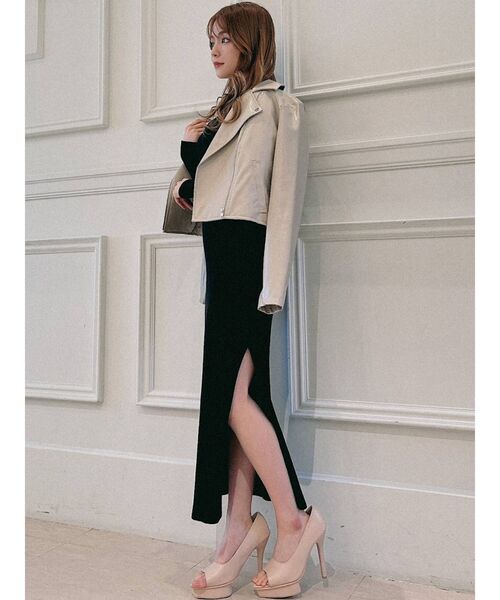 RESEXXY（リゼクシー）の「ライダースジャケット（ライダースジャケット・レディース・ブラック/ミント/ベージュ・FREE）」の9枚目の写真