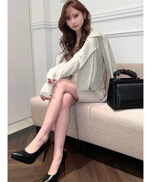 RESEXXY（リゼクシー）の「ライダースジャケット（ライダースジャケット・レディース・ブラック/ミント/ベージュ・FREE）」の14枚目の写真