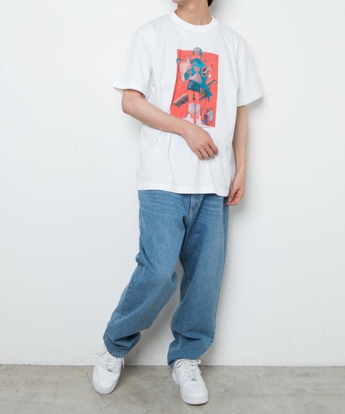 WEGO GRAPHICS(ウィゴーグラフィックス)の「WEGO /放課後アート部 互田 T(Tシャツ/カットソー・メンズ・ホワイト/ブラック・MEDIUM/LARGE/X-LARGE)」の21枚目の写真