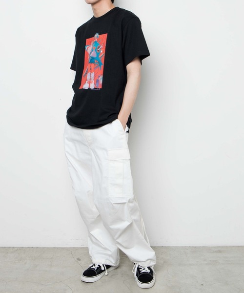WEGO GRAPHICS(ウィゴーグラフィックス)の「WEGO /放課後アート部 互田 T(Tシャツ/カットソー・メンズ・ホワイト/ブラック・MEDIUM/LARGE/X-LARGE)」の18枚目の写真