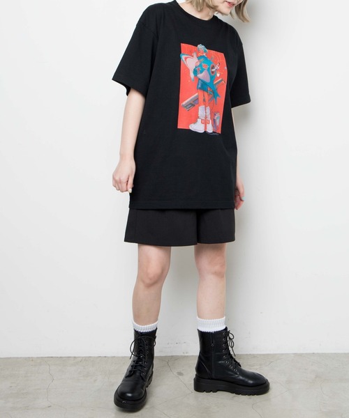 WEGO GRAPHICS(ウィゴーグラフィックス)の「WEGO /放課後アート部 互田 T(Tシャツ/カットソー・メンズ・ホワイト/ブラック・MEDIUM/LARGE/X-LARGE)」の4枚目の写真