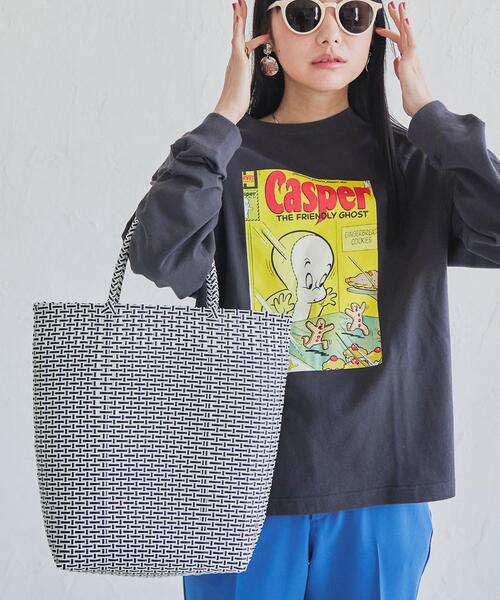 coen(コーエン)の「ハンドメイドBIGメルカドバッグ(かごバッグ・レディース・ホワイト/ベージュ・FREE)」の4枚目の写真