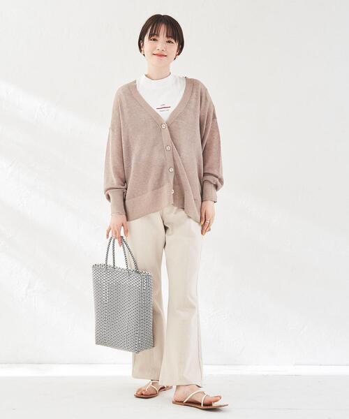 coen(コーエン)の「ハンドメイドBIGメルカドバッグ(かごバッグ・レディース・ホワイト/ベージュ・FREE)」の10枚目の写真