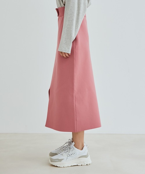 vis-`a-vis(ビサビ)の「【WEB限定】【高橋愛コラボ】前後2WAYスポンジニットタイトスカート【セットアップ対応】(スカート・レディース・ダークブラウン/ピンク/ブラック/キナリ/イエロー・S/M)」の19枚目の写真