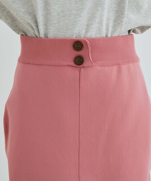 vis-`a-vis(ビサビ)の「【WEB限定】【高橋愛コラボ】前後2WAYスポンジニットタイトスカート【セットアップ対応】(スカート・レディース・ダークブラウン/ピンク/ブラック/キナリ/イエロー・S/M)」の21枚目の写真