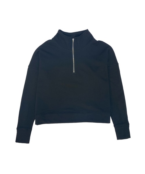 Avvenente（アベネンテ）の「【Avvenente】ハーフジップスウェット（Tシャツ/カットソー・レディース・ライトブルー/ブラック/オフホワイト・FREE）」の17枚目の写真