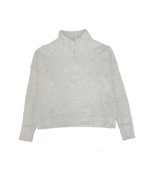 Avvenente（アベネンテ）の「【Avvenente】ハーフジップスウェット（Tシャツ/カットソー・レディース・ライトブルー/ブラック/オフホワイト・FREE）」の19枚目の写真