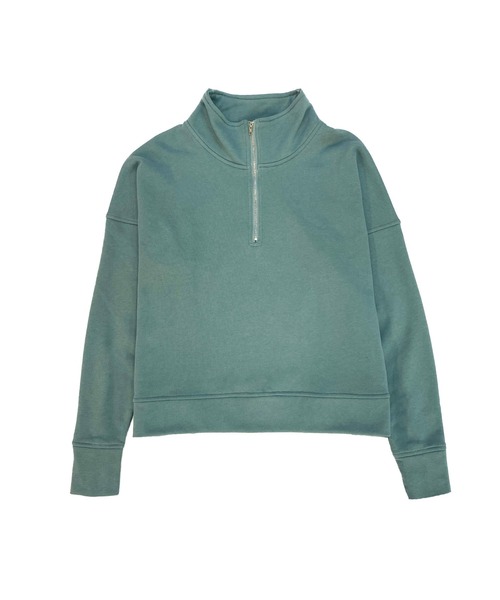 Avvenente（アベネンテ）の「【Avvenente】ハーフジップスウェット（Tシャツ/カットソー・レディース・ライトブルー/ブラック/オフホワイト・FREE）」の21枚目の写真